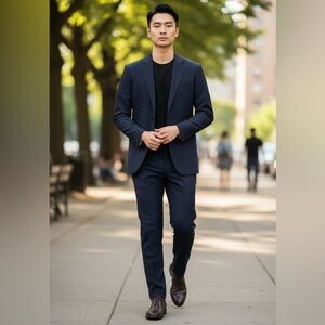 Brooks Brothers Navy Blue Wool Suit 40R Regent Fit and Madison Fit Pants 32/30